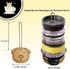 2 Packs Revolutionary Tumbler Lid Organizer, Detachable Bamboo Cup Lid Organizer, Vertical Storage for 10 Lids and More, Keep Kitchen Cabinets Clu...