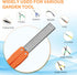 3PCS Garden Tool Sharpener, 2PCS Double-Sided Diamond Knife Sharpener/ 1PCS Retractable Diamond Sharpening Rod, Blade Sharpener Stone Pocket Knife...