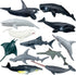 Sharks Figures Sea Animals Whale Toys Set Ocean Animal Action Figures, Great for Kids Bath Toys, Beach Toys, Cake Topper and Party Favors, Gifts, ...