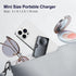 Portable Charger for iPhone Apple Watch,Samsung 5000mAh 20W PD Fast Charging Built-in Foldable USB-C Connector,Travel Power Bank Compatible with i...