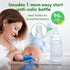 Manual Breast Pump, Silicone Hand Pump for Breastfeeding, Small Portable Manual Breast Milk Catcher, Baby Feeding Pumps & Accessories, White, Moth...