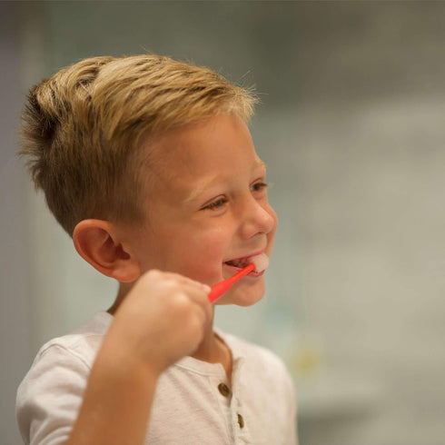 Growing Kids Oral Care Kit by Brilliant Oral Care- Set has Brilliant Child Toothbrush, Brilliant Kids Toothbrush & 2oz Spry Strawberry Banana Flav...