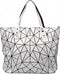 Geometric Lattice Top-handle Handbag for Women Matte Tote Purse Handbags Geometry Shoulder Bag...
