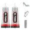 B7000 Glue, Clear with Precision Tip, 2 x 50ml, Silicone, Liquid, Waterproof, for Crafts, Jewelry, Rhinestones, Metal, Stone, Fabric, Glass, Wood...