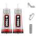 B7000 Glue, Clear with Precision Tip, 2 x 50ml, Silicone, Liquid, Waterproof, for Crafts, Jewelry, Rhinestones, Metal, Stone, Fabric, Glass, Wood...
