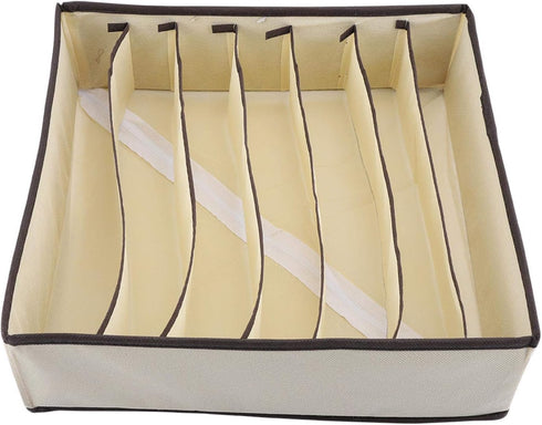 Aramox Storage Box, Portable Foldable Divider Storage Box Case Container for Bra Underwear Sock (7 Grids)...