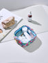 Clear Cosmetic Bag Mini Makeup Bag Transparent Toiletry Bag Travel Makeup Bag Small Pouch with Clear Interior Pocket and D-ring (Mini, Tropical)...