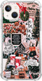 Winter Christmas Holiday Collage Case for iphone 13, Retro Aesthetic Christmas Gingerbread and Tree Pattern Case for Girls Women Men, Unique Trend...