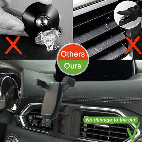 AYADA Phone Holder Compatible with CX5, Phone Mount Upgrade Gravity Auto Lock Stable Easy to Install Accessories 2017 2018 2019 2020 2021 2022 202...