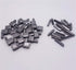 KUYLENT 20 Sets #10 Metal Zipper Latch Slider Retainer Insertion Pin Zipper Bottom Stopper Repair Kit (Dark Gray)...