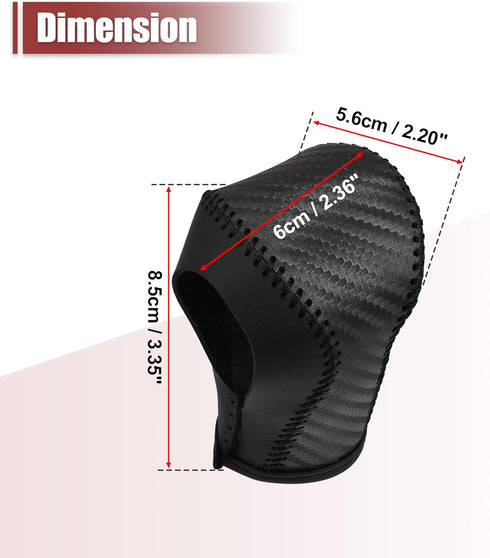 X AUTOHAUX Car Automatic Gear Shift Knob Cover Protector Carbon Fiber Pattern Black for Chevy Equinox 2018-2021 for Honda CRV 2015-2016...