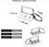 50 Sets Key Fob Hardware Key Fob Keychain Wristlet with Split Ring 1.25 Inch...