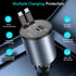 Paiholy 4 in 1 Retractable Car Charger,120W Super Fast Car Charger, Dual Type-C Retractable Cables and 2 USB Ports Car Charger Compatible with Sam...