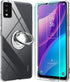 Case for TCL 30T (T603DL) Phone Case Clear with Ring Kickstand,Tempered Glass Screen Protector, Shockproof (Clear)...