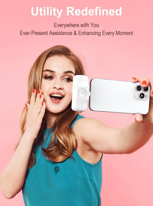 Travel Essentials Small Portable Charger for iPhone 15 pro 5000mAh, Ultra-Compact Charging Battery Compatible with Apple Watch, iPhone 14/14 Pro/P...