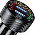 Car Charger, BRCOVAN Dual QC3.0 Port USB Car Charger Adapter, 36W 3A Fast Charge Car Phone Charger with Colorful Voltmeter & ON/Off Switch......