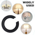 8PCS E27 to E14 Lamp Shade Adapter Rings, Black E27 Lampshade Reducer Washer 42mm to 29mm Lampshade Converter Ring Plastic Light Shade Replacement...