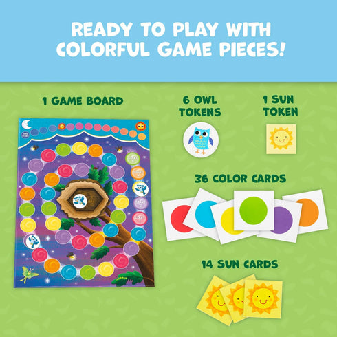 Peaceable Kingdom Hoot Owl Hoot Cooperative Color Matching Game for 2 to 4 Kids Ages 4+...