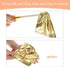 Cunhill 100 Sheets Gold Foil Paper Art Gold Foil Sheets Gilding Brush Thin Gold Leaf Sheets Gold Foil Paper Craft for Arts Painting Gilding Crafti...