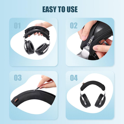 Desing Wish Headphone Headband Cover Compatible with Focal Celestee/Elegia/Clear Mg/Stellia/Utopia/Clear Headphones, Thicker Sports Fabric Replace...