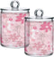 Kigai Watermelon 2PC Airtight Transparent Plastic Storage Jar Food Storage Container Plastic for Food Herbs Tea etc with Storage Lid easy to use a...