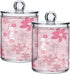 Kigai Watermelon 2PC Airtight Transparent Plastic Storage Jar Food Storage Container Plastic for Food Herbs Tea etc with Storage Lid easy to use a...