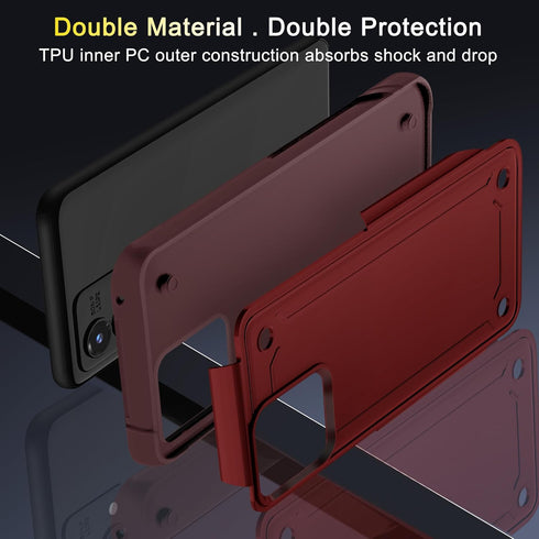 for Moto G Stylus 5G 2023 Case with 1 Screen Protector, Military Grade Drop Protection, Heavy Duty Rugged Shockproof Protective Phone Cover, Red...