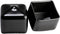 Made in USA Prescott Plastics 0.75" Inch Square Vinyl Plug Insert (20 Pack), Black Rubber Flexible End Cap for Metal Tubing, Fence, Glide Insert f...