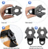 Reginary 2 Pcs Frog Clip Dog Leash Clip for Linking Black Pet Collar Clasp Quick Release Frog Cable Dog Leash Buckle Dog Chain Buckle Replacement ...