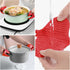 NEPAK 2 Pairs Oven Mitts Heat Resistant,Mini Silicone Oven Gloves,Pinch Grips Mitts Potholder for Kitchen Cooking & Baking (Red and Blue)...