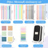 30 Pcs Aesthetic School Supplies 6 Cute Mechanical Pencil 5 Colored Ballpoint Pen 5 Quick Dry Pen 6 Pastel Highlighter 6 Transparent Sticky Note S...