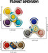 Suction Cup Spinner Toys for Toddlers 1-3, 3PCS Spinning Tops Toys for Kids Window Spinner Toys, Sensory Bath Toys for Babies 12-18 Months, Boys G...