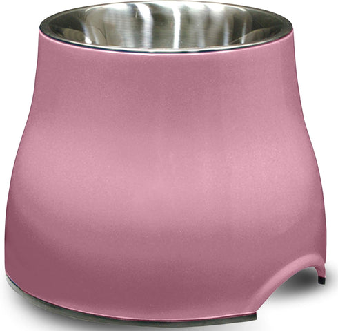 Dogit Elevated Dog Bowl, Stainless Steel Dog Food and Water Bowl for Small Dogs, Pink, 73742...