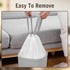 8 Gallon Trash Bags Drawstring, Strong Medium Kitchen Garbage Bag White Trash Can Liners, 22" x 23", (34 Count)...