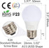 Simba Lighting LED A15 Refrigerator Light Bulbs (2-Pack) 5W 40W Replacement Waterproof Small for Appliances, Freezers, 120V, E26 Standard Medium B...