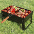 Barbeque Grill Basket, Portable BBQ Grilling Baskets with Long Handle, Stainless Steel Grilling Basket for Fish Vegetables Steak Shrimp Chops Outd...
