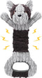 Plush Dog Squeak Toys with Crinkle Paper - Pull Interactive Tug of War Dog Toy, Great for Dental Health, Strengthening Bonds and Anxiety Relief fo...