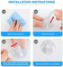 Clear Plastic Suction Cup Hook, oobest 6 Pack Ultra Heavy Duty Hooks Strong Power Lock Hooks Vacuum Traceless Hooks Smooth Waterproof Oil-Proof Wa...
