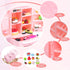 Dollhouse Mini Toy Fridge Green Table Dining with Mini Food Play Refrigerator for Kids Kitchen Furniture Fruits Vegetable Drink Milk Desserts for ...