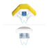 Frida Baby Triple-Angle Toothhugger Training Toddler Toothbrush | Toddler Toothbrush 2 Years and Up, Cleans All Sides at Once | 2 Pack (Yellow + P...