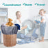 Heavy Duty Laundry Bag 2 Pack XL Nylon Laundry Bags with Straps, Washable Large Dirty Clothes Organizer with Drawstring Closure, Travel Washing Ba...