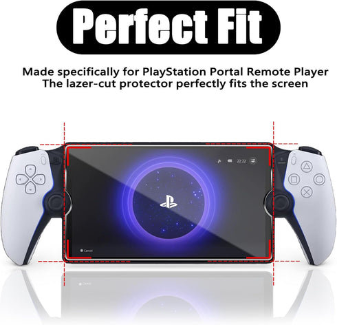 TQLGY 2 Pack Screen Protector for PlayStation Portal Remote Player 8 inch, Tempered Glass Screen Protector for PlayStation 5 PS Portal Handheld, U...