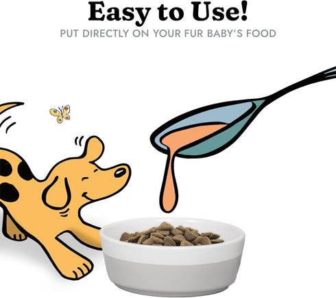 Fish Oil for Dogs - Healthy Skin & Coat, Salmon, Pollock, All Natural Supplement for Pets, Itching Scratching Allergy & Inflammation Defense, Omeg...
