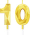 10th Birthday Candles Cake Numeral Candles Happy Birthday Cake Candles Topper Decoration 3D Number Candles Cupcake Topper for Birthday Wedding Ann...