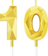 10th Birthday Candles Cake Numeral Candles Happy Birthday Cake Candles Topper Decoration 3D Number Candles Cupcake Topper for Birthday Wedding Ann...