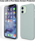 CellEver Heavy-Duty Silicone Case for iPhone 12/12 Pro - Two Shatterproof Glass Screen Protectors, Military Drop Protection, Scratch-Free Interior...