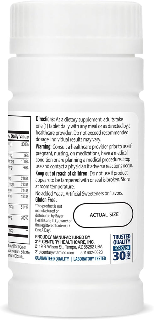 21st Century One Daily Men's 50+ Tablets, 100 Count...
