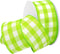 Morex Ribbon Gingham Style 1/2 inch by 50 Yards, Lime...