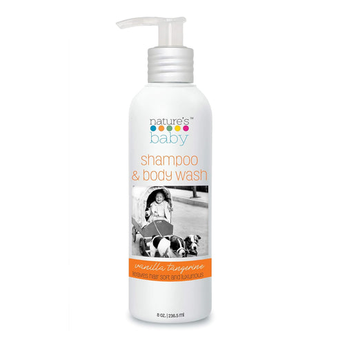 Nature's Baby Shampoo, Face & Body Wash 8 oz - Formulated for Problem and Sensitive Skin, pH Neutral. No Sulfate or Artificial Fragrances - Vanill...