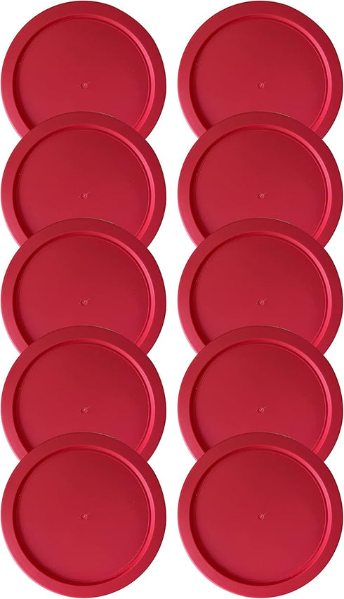 Replacement Lid for Pyrex 6 or 7 Cup Storage Plastic Cover Bowl Dish 7402-PC Red (10-Pack)...